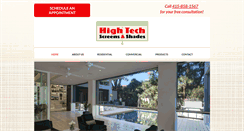 Desktop Screenshot of hightechscreensandshades.com